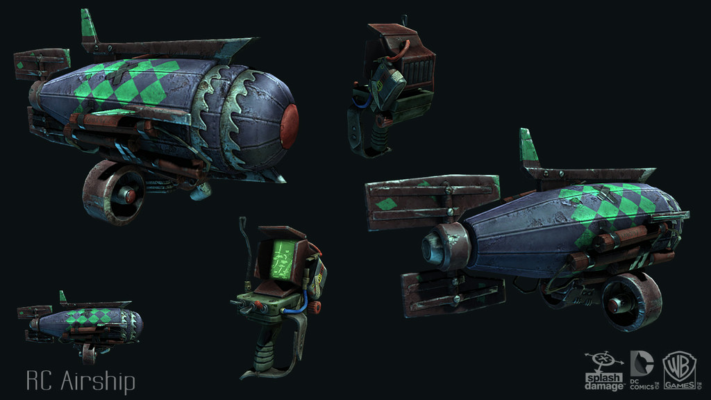 Real-time screenshot of the Radio-Controlled Airship item from Batman: Arkham Origins