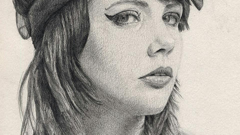 Tiffany: Pencil on paper, 21cm x 29.5cm (8" x 11.5")